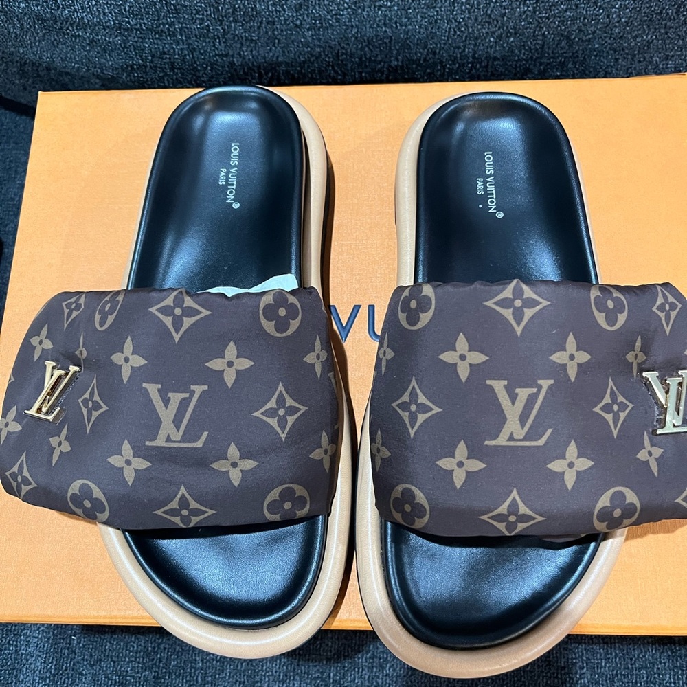 Louis Vuitton pillow slides